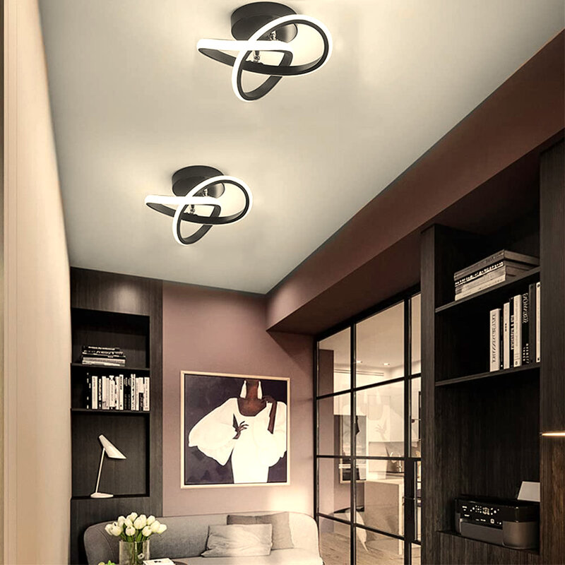 LED ضوء السقف الحديثة مصباح سقف يتم تثبيته ل غرفة المعيشة المنزلي لوفت الممر الممر الممر شرفة درج إضاءة للتزيين