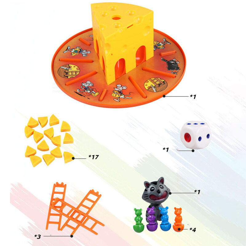 القط والماوس ألعاب لوحية للأطفال الوالدين والطفل لعبة الطاولة التفاعلية للأطفال ألعاب تعليمية في وقت مبكر هدايا للأطفال