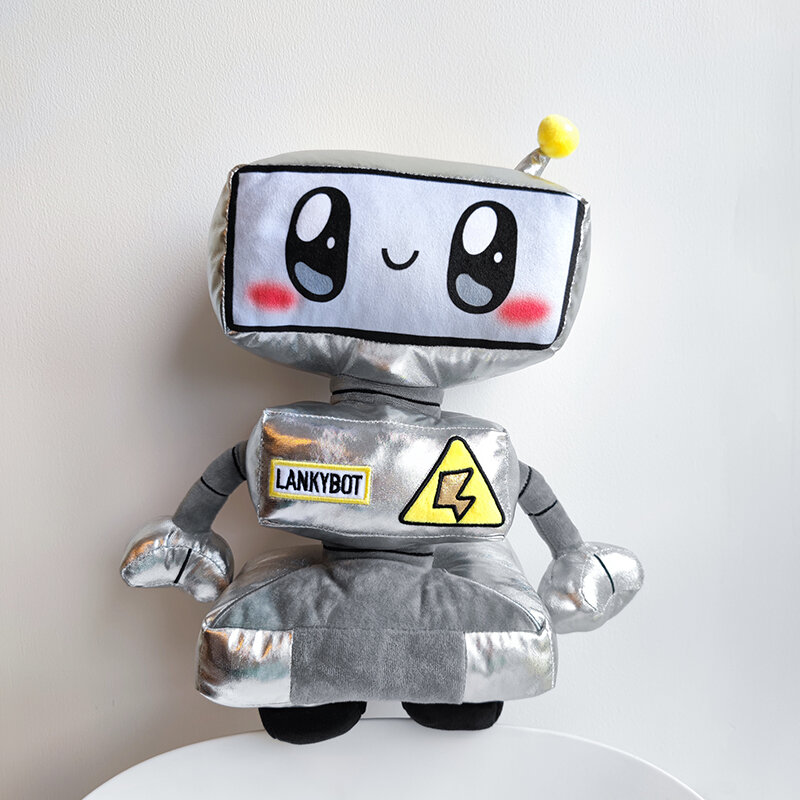 20-35 سنتيمتر جديد Lankybox ألعاب من نسيج مخملي سلسلة الميكانيكية مع ضوء سمك القرش سيبورغ Boxy Cyborg الكرتون روبوت دمية Kawaii طفل هدية