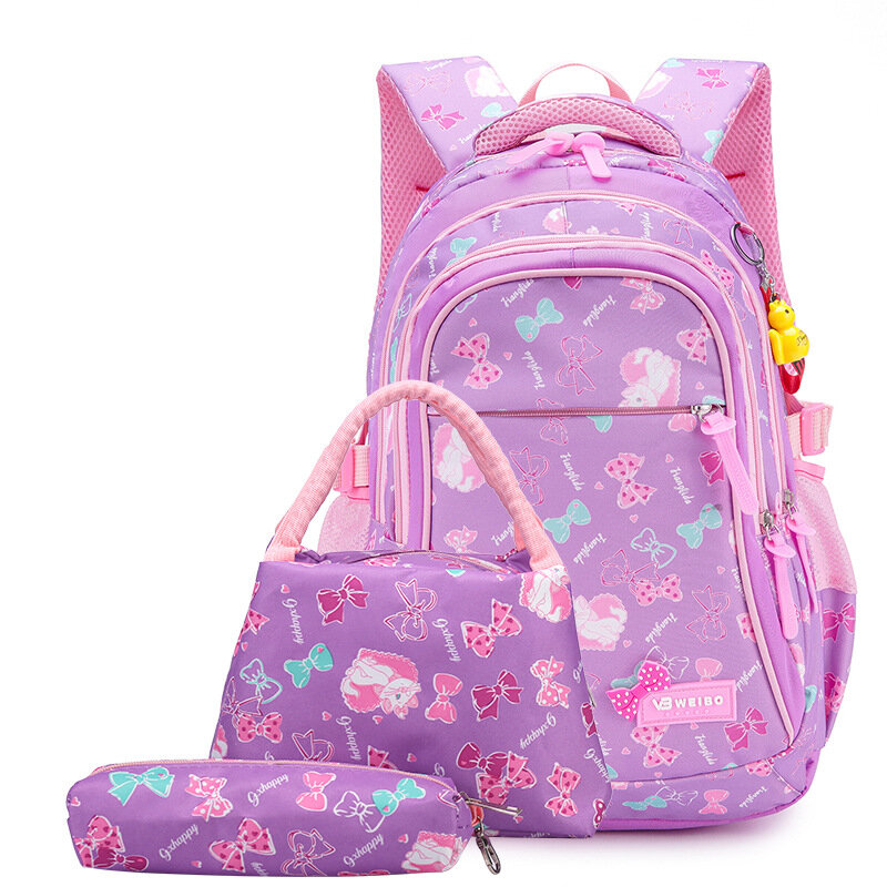 المدرسة الابتدائية للأطفال حقيبة مدرسية نايلون حقيبة ظهر بسعة كبيرة للأولاد والبنات حقيبة عالية الجودة متعددة الألوان حقائب 1 الطلب