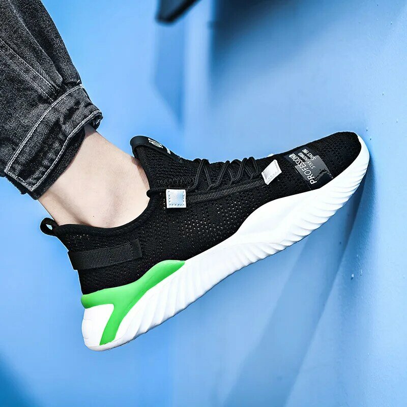 Fashion Trend Men Running Sneakers Soft Comfort Jogging Athletic Shoes Quality Lightweight Breathable Footwear Summer Quality