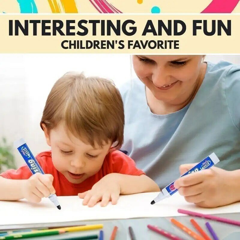 السحرية المياه اللوحة السبورة القلم قابل للمسح قلم ملون المياه القائمة الجافة محو السبورة القلم لعبة تعليمية للأطفال