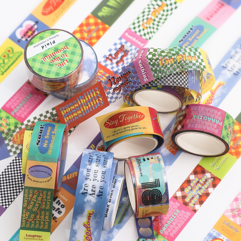 1pcs Cute Collage Decoration Washi Tape Kawaii Stationery DIY Journal Scrapbooking Material Masking Tape Supplies