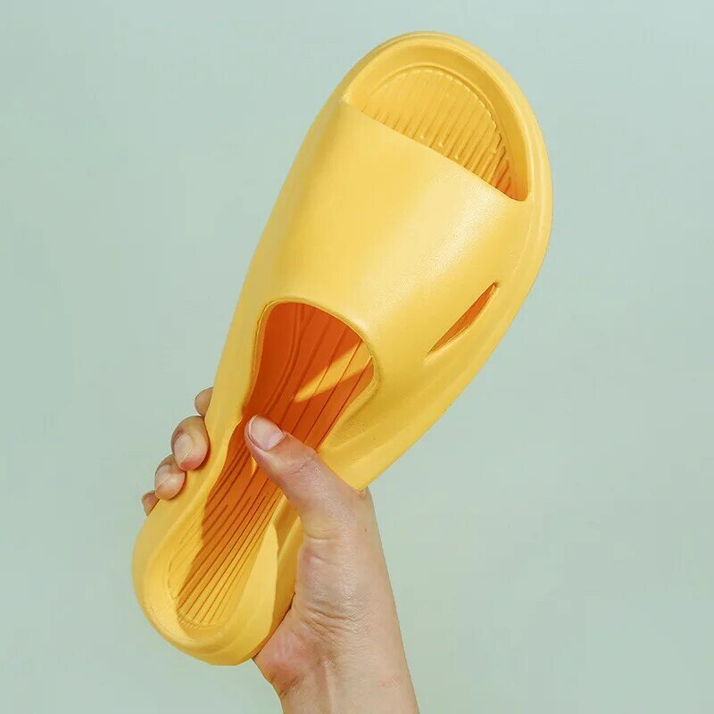 2022 new home solid color soft bottom couple bathroom non-slip slippers