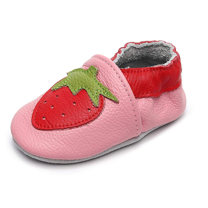 2022 طفل بنات بنين أحذية طفل لينة وحيد الأولى ووكر سرير بابيس أحذية مشي الأخفاف الجلدية للأطفال الرضع طفل النعال