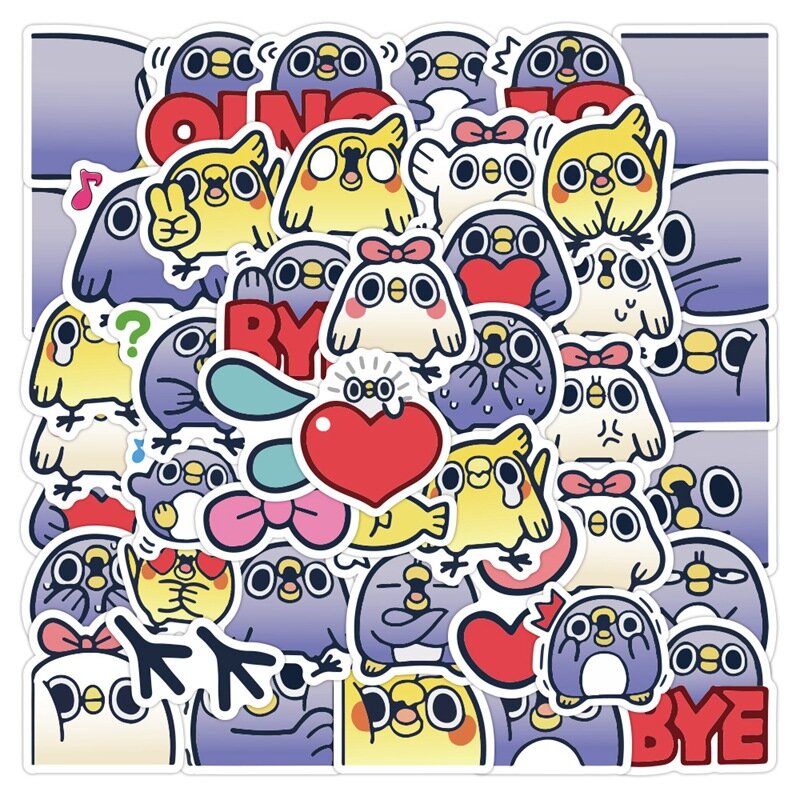 40pcs Cartoon Cute Penguin Children Stickers