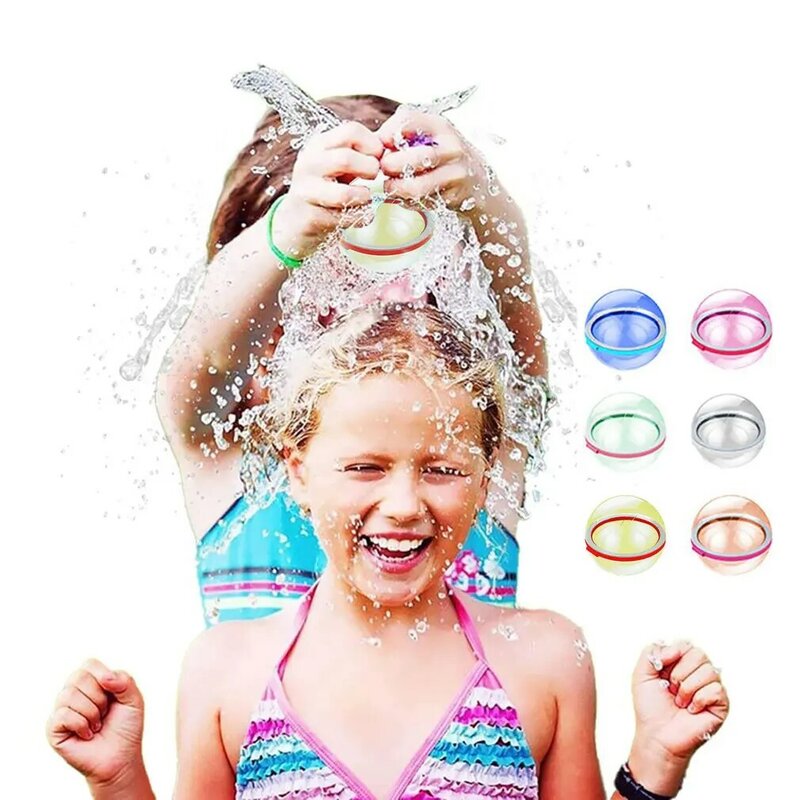الماء الساخن قنبلة سبلاش كرات قابلة لإعادة الاستخدام ماصة بالونات المياه في الهواء الطلق بركة شاطئ اللعب لعبة تجمع حفلة Favors ألعاب مكافحة المياه