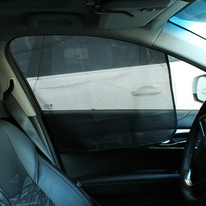 الجبهة نافذة السيارة ظلة Tinabless 2 حزمة تنفس شبكة سيارة الجانب ظل النافذة مظلة للسيارة الظل مع الثقوب #1
