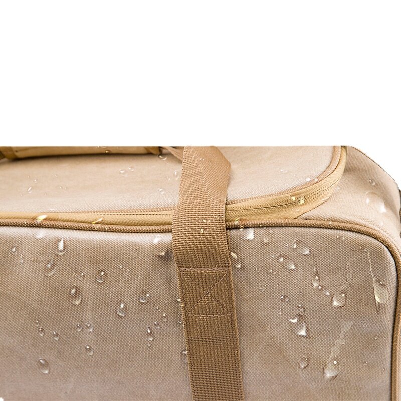 التخييم السفر المحمولة حقائب التخزين منفصلة تحمل على الأمتعة أكياس البني تجهيزات المطابخ حمل حقيبة عطلة نهاية الأسبوع كبيرة