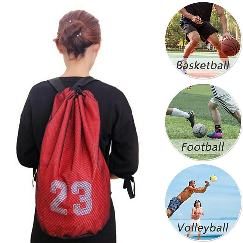 Oxford Cloth Balls Backpack Lightweight Unisex Mesh Bags for Football Volleyball Training Organize Backpack