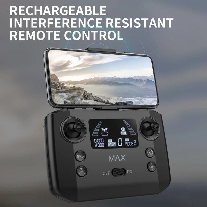 LAUMOX KF101 ماكس لتحديد المواقع بدون طيار 4K المهنية HD EIS كاميرا مكافحة هزة 3-محور Gimbal 5G واي فاي فرش السيارات RC طوي كوادكوبتر
