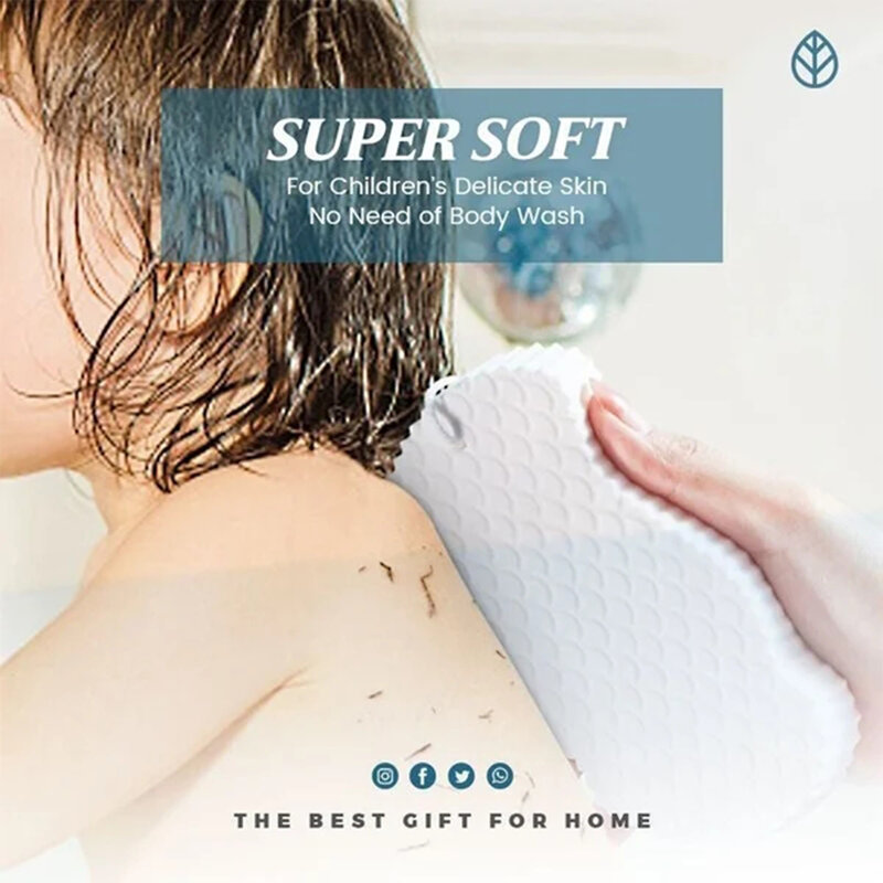 إسفنجة حمام فائقة النعومة مقشر سحري لإزالة الجلد الميت للبالغين منتجات الحمام للأطفال