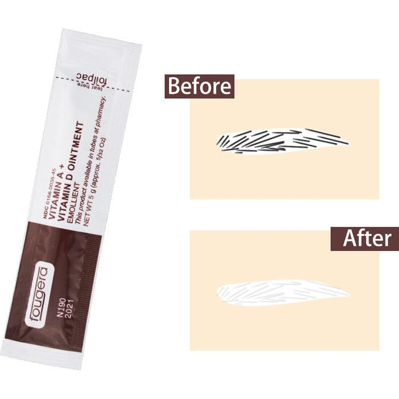 100 قطعة أبيض حليبي إصلاح كريم الوشم ندبة الانتعاش فيتامين أ & D مرهم النقي الطبيعي آمنة المكونات لإصلاح فعال