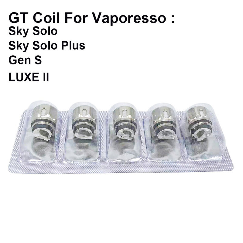 Replacement GT Mesh Coil for Vaporesso Sky Solo Plus Sky Solo GEN S Luxe 2 II Vaporesso GT Coil GT Meshed Head Coil Core 5PCS
