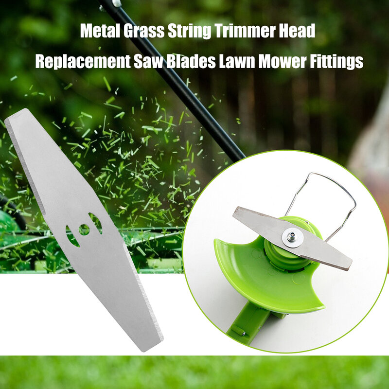 Metal Lawn Mower Fittings Saw Blade Replacement Steel Outdoor Garden Tool Parts for Grass String Trimmer Head Blade