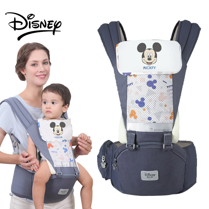 Disney New 0-48 Month Ergonomic Baby Carrier Infant Baby Hipseat Carrier 3 In 1 Front Facing Ergonomic Kangaroo Baby Wrap Sling #1