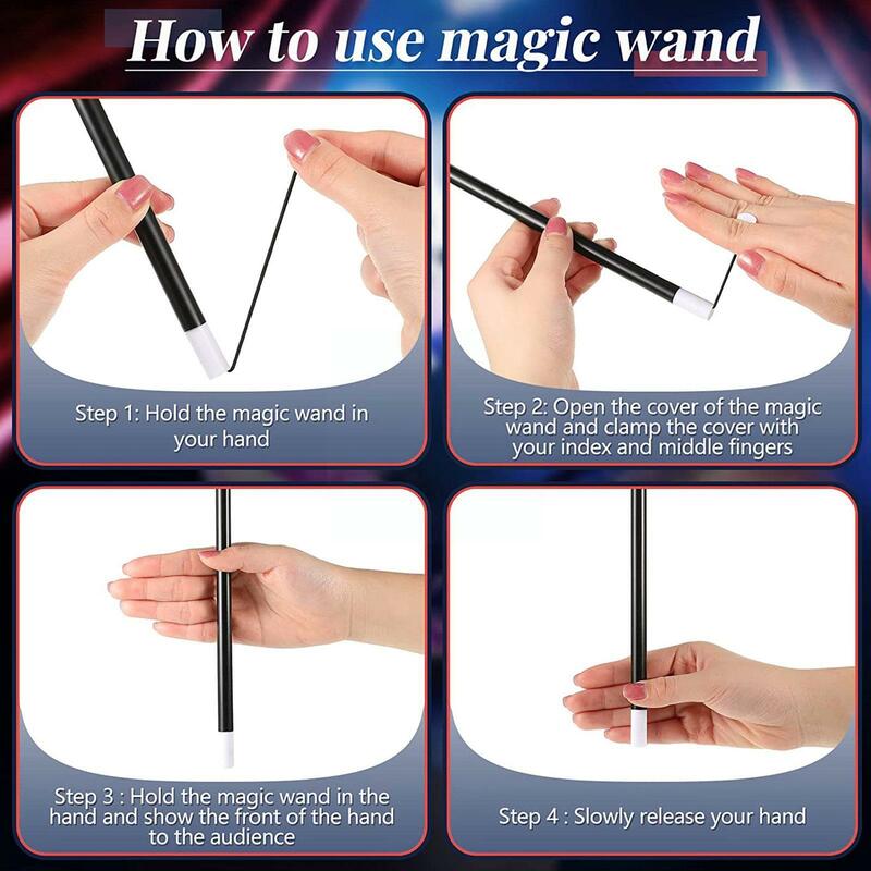 Self Rising Magic Stick Jack-up Magic Wand Magic Prop Puzzle Performance Stage Props Party Toys Stress Toy Gift An I4a1