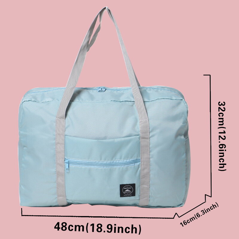2022 Foldable Duffle Pack Women Large Capacity Travel Accessories Bag Men Handbag Clothing Organizer Flamingo Pattern Tote Bags #6