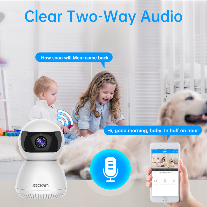 Jooan 1080P كاميرا IP لاسلكية 2.4G واي فاي مراقبة الطفل المنزل داخلي كاميرا مراقبة كشف الحركة CCTV الأمن IP كاميرا