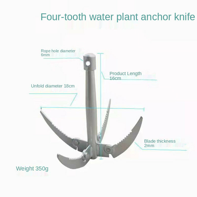 الفولاذ المقاوم للصدأ للطي الأعشاب الحلاقة النباتات المائية قاطع غاز كبيرة لإزالة النباتات المائية الصيد اكسسوارات والعتاد سكين