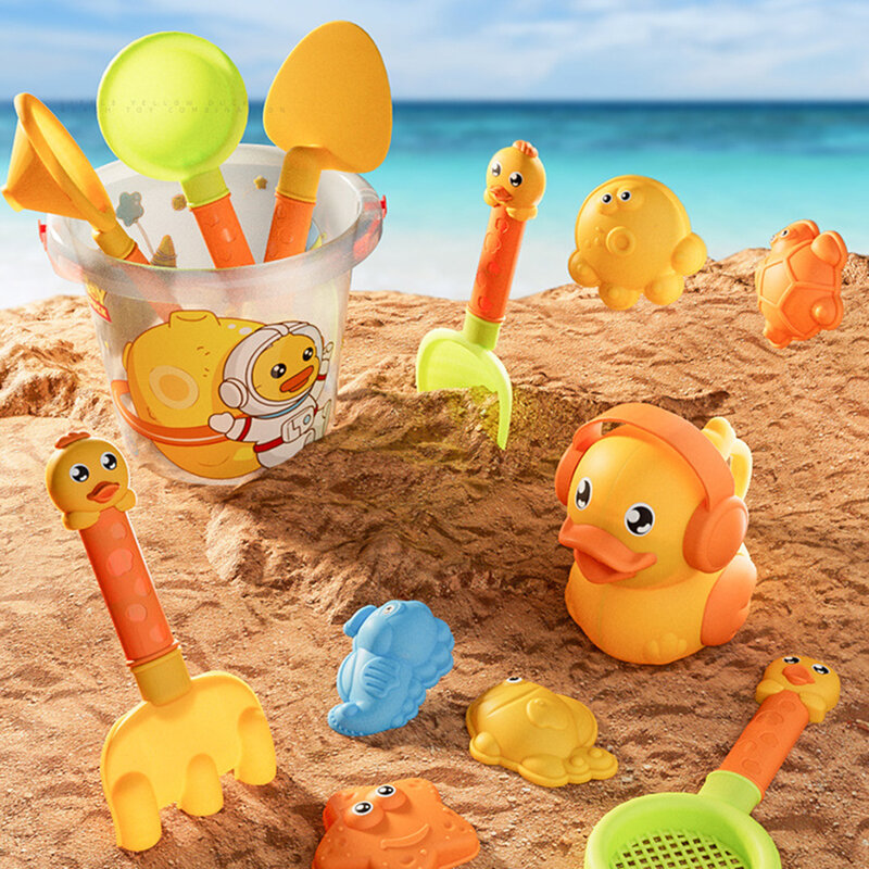 14Pcs Beach toys beach bucket digging sand shovel beach tools Beach Parent-Child Interactive Sand Bucket Beach Sand toys