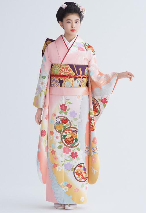 اليابانية التقليدية كيمونو النساء تشمل حزام فستان رسمي الربيع مهرجان كبيرة الأكمام 160 سنتيمتر طويلة