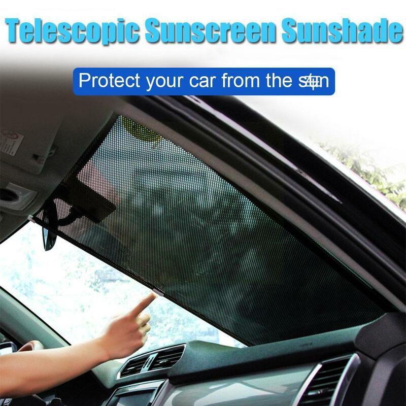Car Auto Sun Shade Retractable Protector Parasol Front Sunshade Window Auto Protection Curtains Accessories Windshield Inte B0N1 #3