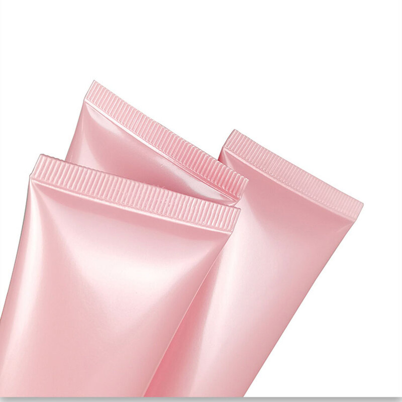 50ml Pink Plastic Squeeze Refillable Bottle 50g Empty Soft Tube Cosmetic Container for Makeup Cream Lotion 30pcs