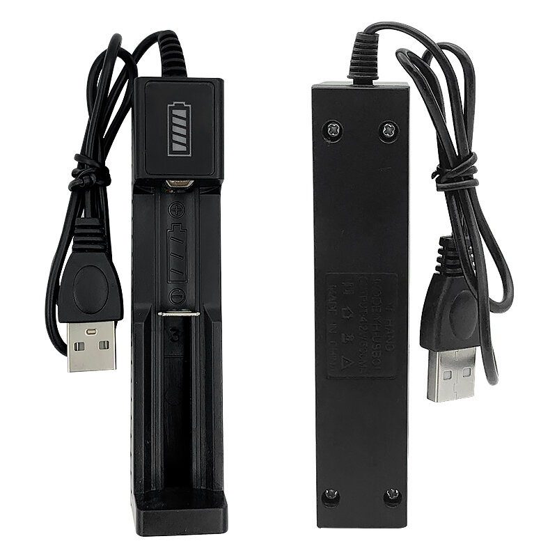 العلامة التجارية الجديدة 18650 USB شاحن واحد ل 14650 16650 18350 3.7 فولت بطارية ليثيوم قابلة للشحن الشواحن الذكية شحن سريع LED العرض