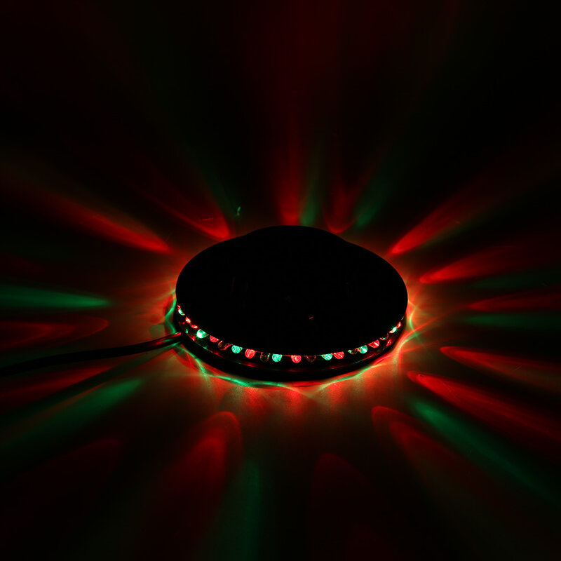48LED RGB المرحلة ضوء صغير ملون الدورية KTV بار حفلة DJ ديسكو تأثير مصباح غرفة خاصة ليلة المحكمة 125*125*35 مللي متر