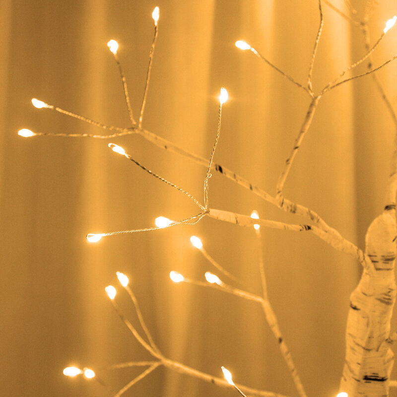 Leclstar LED ليلة مصباح عطلة الإضاءة مقعد غرفة ديكور غرفة نوم شجرة عيد الميلاد الجنية أضواء بطارية جافة USB تعمل الجدول مصباح