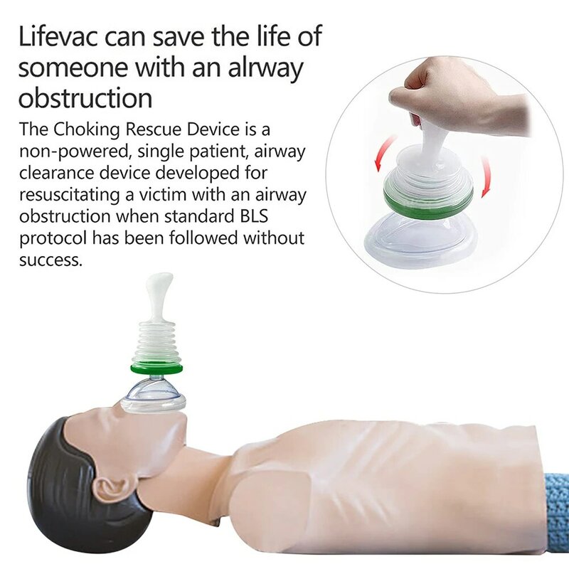 1 مجموعة الاختناق جهاز الإنقاذ CPR الإسعافات الأولية للكبار والأطفال الاختناق ينقذ جهاز المحمولة جهاز الإسعافات الأولية الاختناق