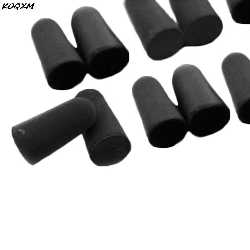 10 Pair Sponge Foam Ear Plugs Anti Noise Snore Earplugs 2022 New Solid Black Comfortable Hearing Protection Ear Plug Hot