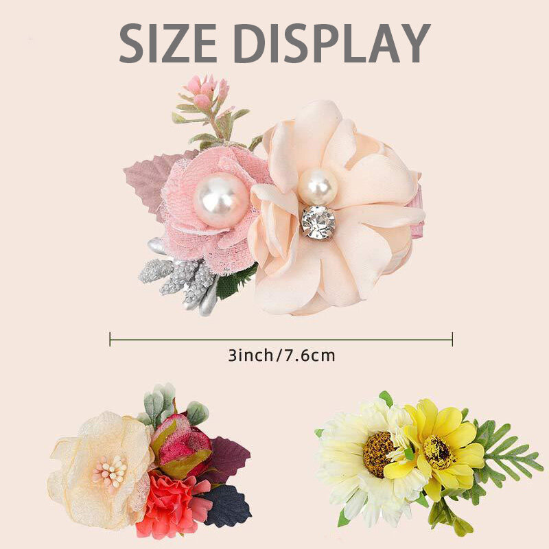 Little Fairy Simulation Flower Hairband Simple Wild Natural Wind Daily Stage Performance Decoration Hairpin Gift for Girls #6