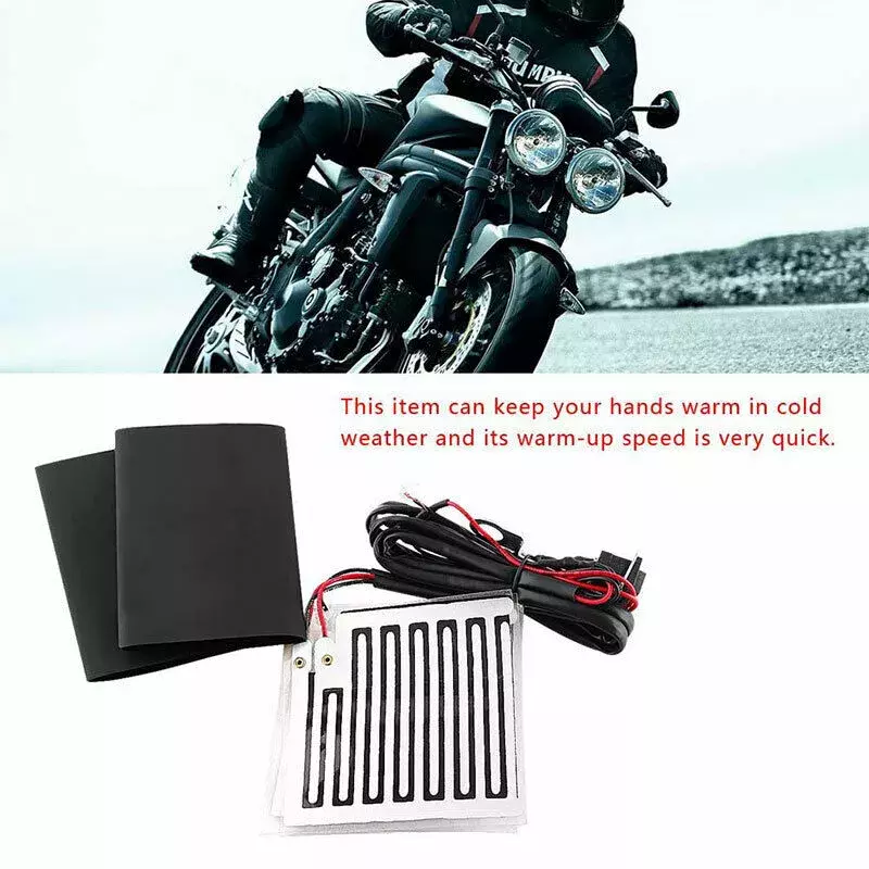 Motorcycle Heater Black Hand Pads Warmer Heated Grips Handlebar  For Motor Bike Motorcycle Accessories Heating Insert Handle Kit
