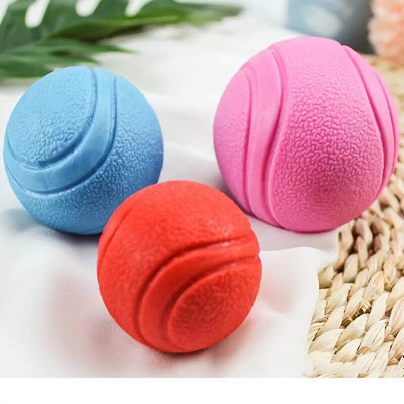 Cat/Dog Elastic Tooth Ball Dog Chew Toy Tooth Cleaning Ball Pet Toy 5/6/7cm Dog Toy Interactive Rubber Ball