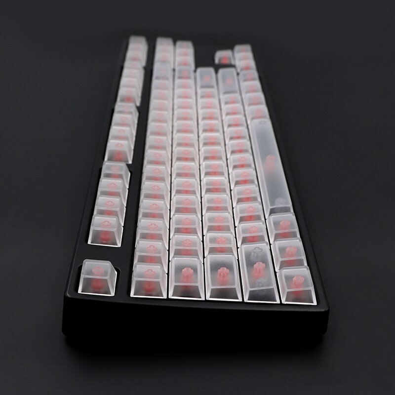 Transparent Backlight Keycap Cherry Height Compatible TKL87 104 108 Mechanical Gaming Keyboard ABS Keycaps #3
