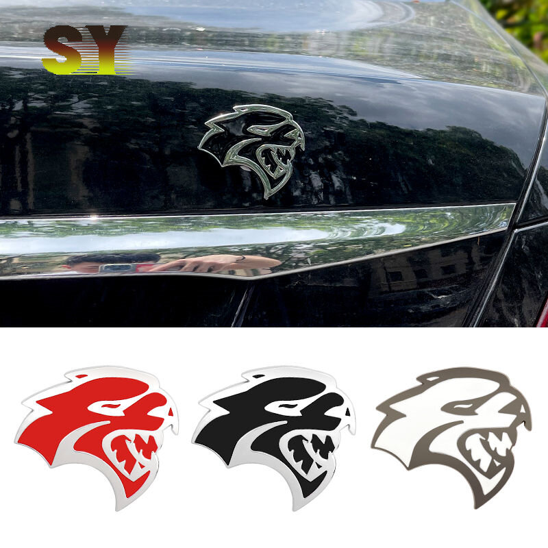 SRT Hellcat شعار سيارة معدنية الحاجز الجانب التسمية الخلفي الذيل تسمية ملصق سيارة ل دودج تشالينجر