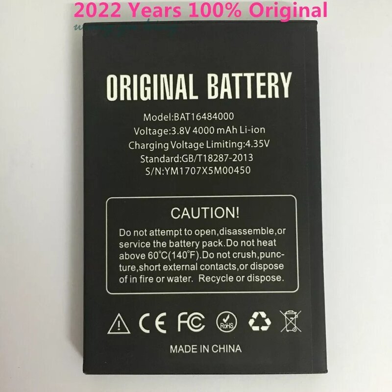 New BAT16484000 3.8V 4000mAh Battery for DOOGEE X5 MAX x5max Pro