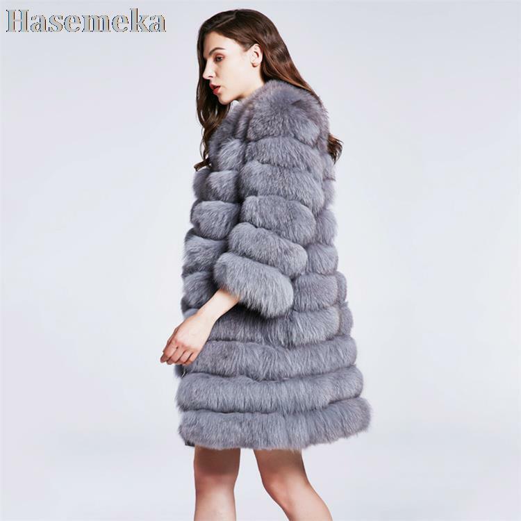 Fox fur coat Natural fur woman long fur coat Real  fox fur women Real fur jacket winter jacket with fur vest