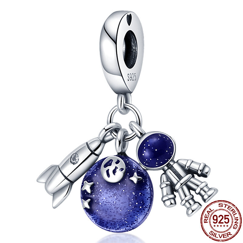 HOT البيع 100% فضة 925 الأزرق حلم الماسك Charms صالح الأصلي باندورا سوار للنساء مجوهرات هدية