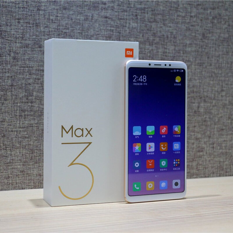هاتف شاومي Mi Max 3 ببطارية 636 مللي أمبير في الساعة بمعالج سناب دراجون وشاشة 5500 بوصة هاتف محمول بنظام التشغيل أندرويد MIUI 10