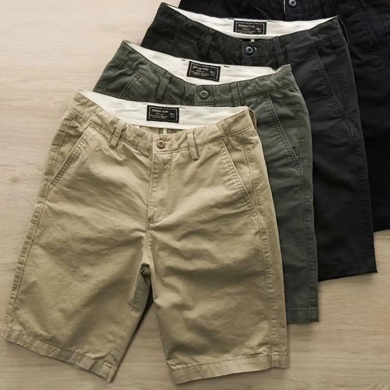 Simple Men Shorts Thin Shorts Mid Rise Solid Color Shorts  Short Pants    Cargo Shorts