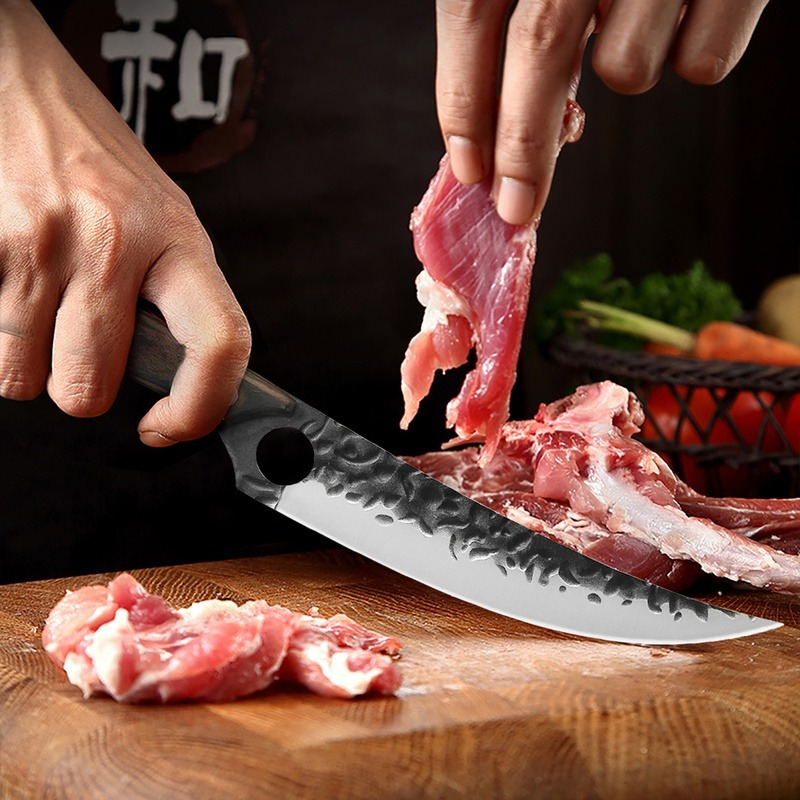 Boning Knife Professional Meat Cleaver Hunting Knife Forged Stainless Steel Knife Fish Fruit Vegetables Slice Kitchen Chef Knife
