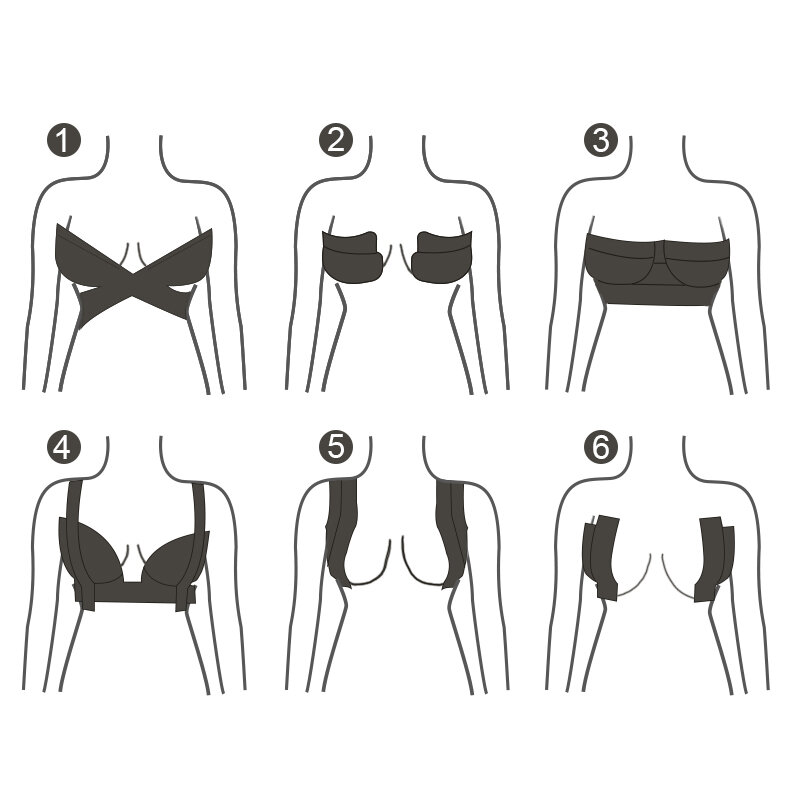 النساء الثدي غطاء للحلمة رفع البرازيلي الجسم غير مرئية الثدي رفع شريط لاصق حمالات الصدر العشير مثير 1 لفة 5 متر ECMLN دروبشيب