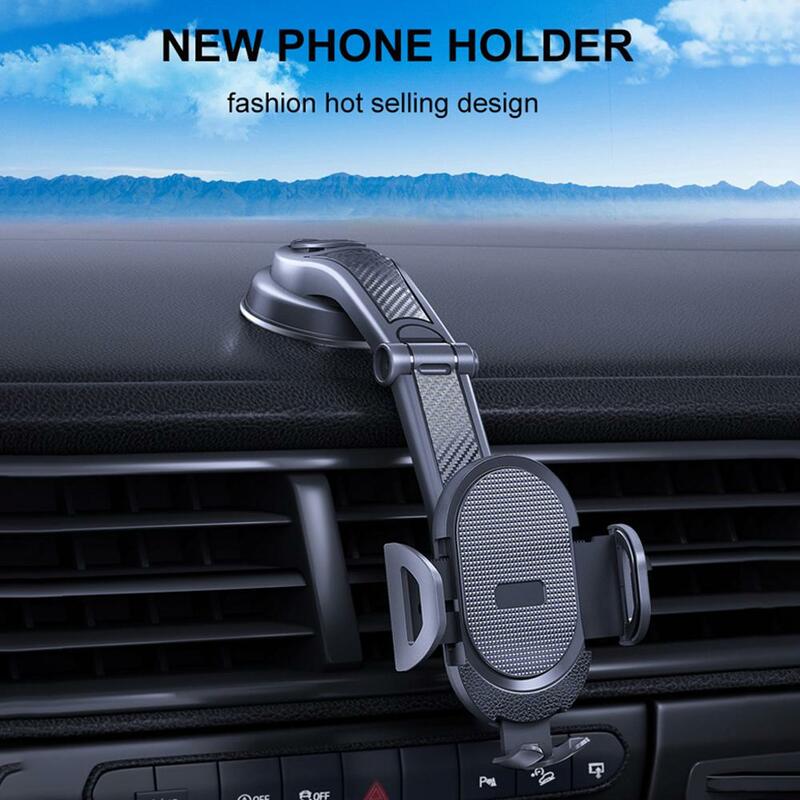 عالمي مصاصة حامل هاتف السيارة ، 360 درجة الزجاج الأمامي لوحة القيادة ، دعم خلية المحمول ، قوس للهواتف الذكية 4.0-6 "، P6S7 ، جديد