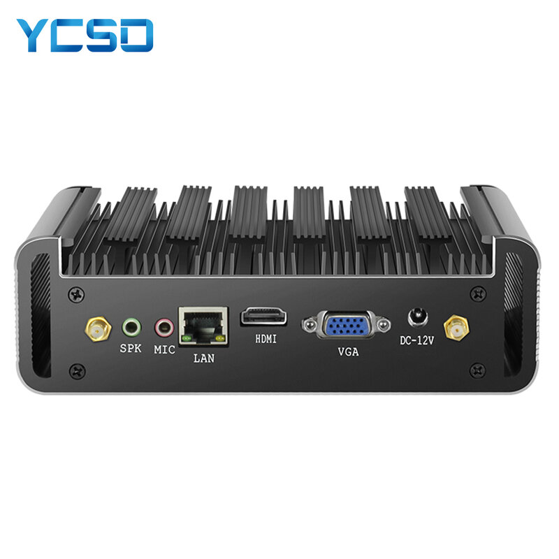 YCSD جهاز كمبيوتر صغير إنتل كور i5-4200U i3 7100U VGA 4 * USB3.0 2 * USB2.0 300Mbps واي فاي ويندوز 10 11 لينكس الكمبيوتر Nuc جهاز كمبيوتر صغير