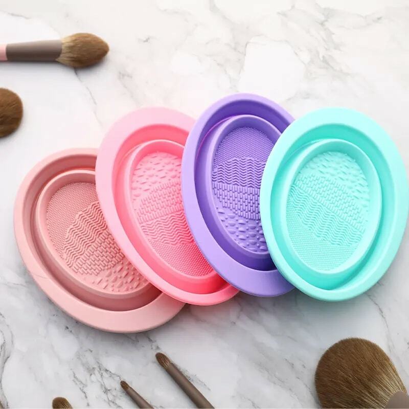 Silicone Makeup Brush Cleaner Foundation Makeup Brush Scrubber Board Pad Make Up Washing Brush Gel Cleaning Mat Hand Tool #1