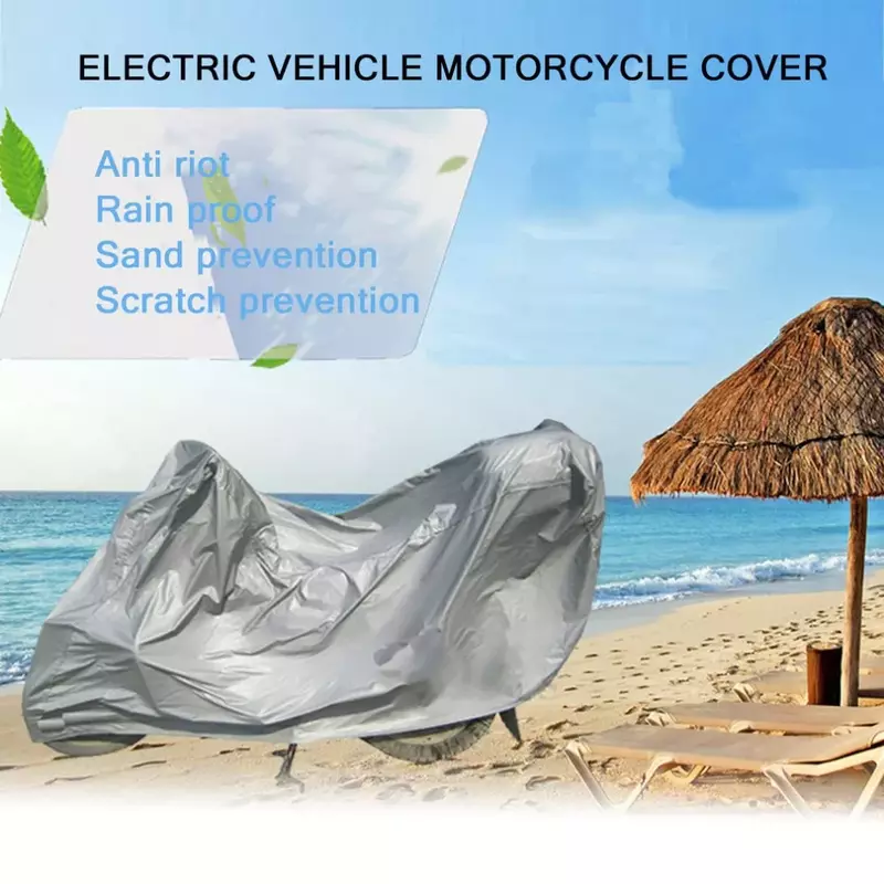 Durable PEVA Fabric Waterproof Outdoor Motorcycle Cover Electric Bicycle Covers Motor Rain Coat Waterproof Suitable for All Moto