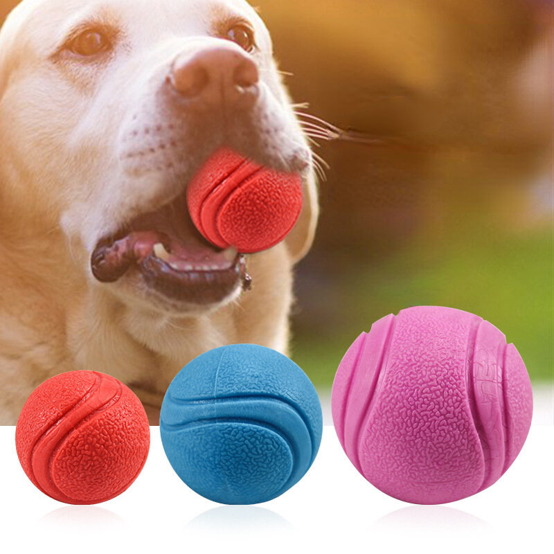 Cat/Dog Elastic Tooth Ball Dog Chew Toy Tooth Cleaning Ball Pet Toy 5/6/7cm Dog Toy Interactive Rubber Ball